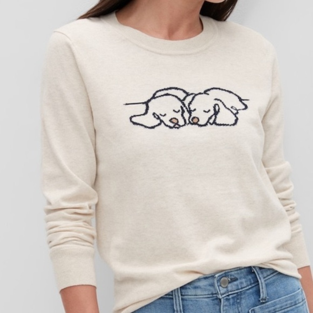 Banana Republic Intarsia Crew Neck Sweater